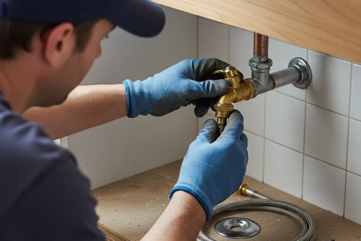 Shutoff valve and fitting work during Faucet and Fixture Repair in Willards